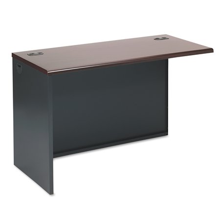 HON Return Shell, 24 in D, 48" W, 29-1/2 in H, Mahogany/Charcoal H38944L.N.S